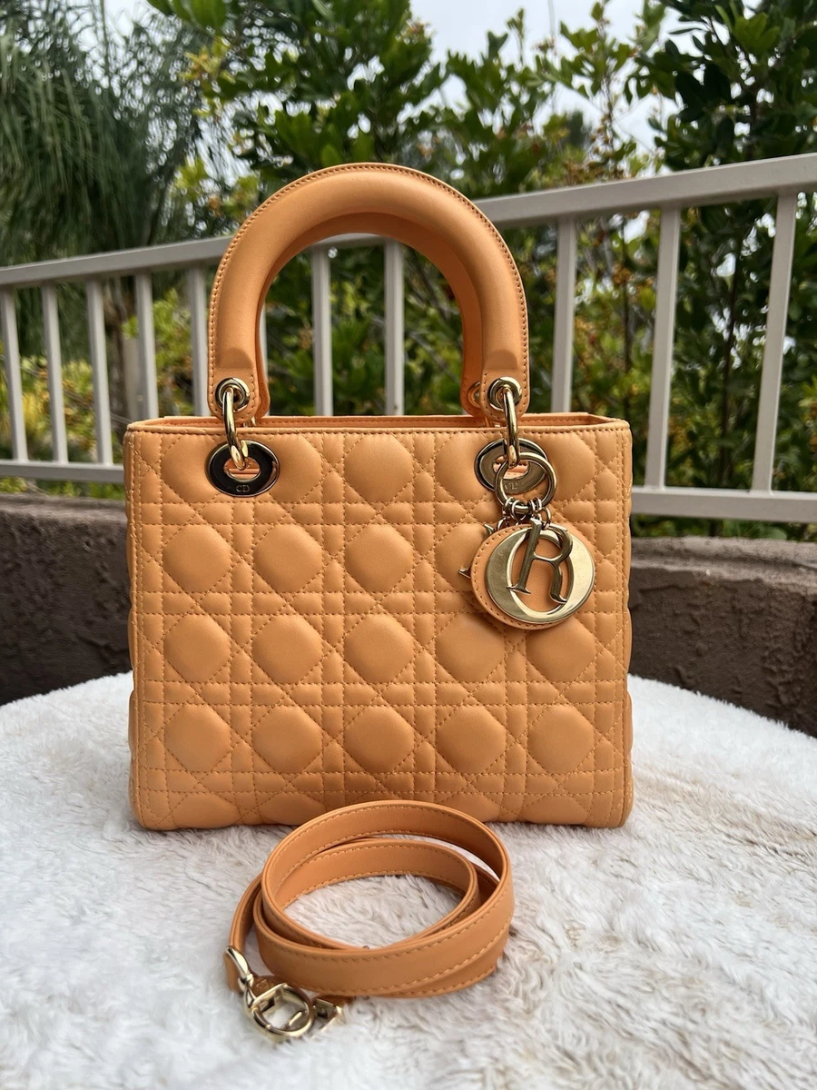 Dior Leather Exterior Orange Bags & Handbags for Women for sale | eBay