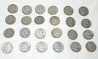 Lot of 24 Franklin Half Dollars 90% Silver  Dates Range From 1954 To 1965