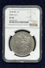 1878 Morgan Dollar Philadelphia 8TF VAM-14.3 NGC XF40 $1 Silver Coin
