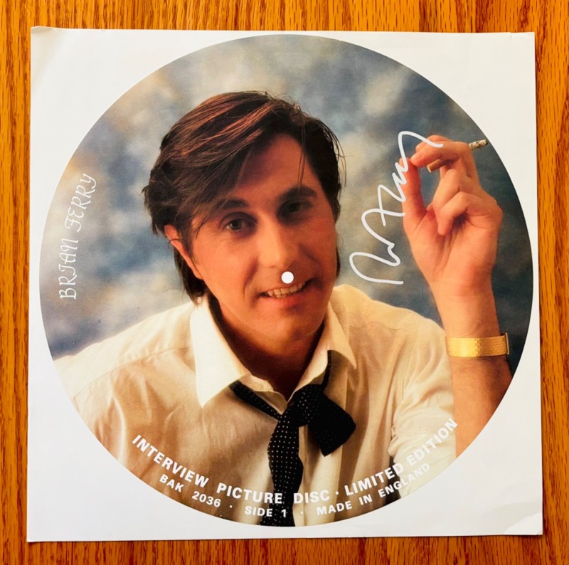 ROXY MUSIC ~ BRYAN FERRY Signed Album Insert Photo~Near Mint! UK Import