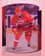 1997-98 UPPER DECK 6TH SENSE #SS22 GEOFF SANDERSON CAROLINA HURICANES 0993/2000