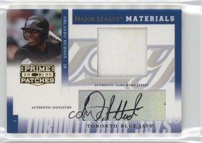 2005 Donruss Prime Patches Swatch Signatures 43/250 Orlando Hudson Auto 1u5y