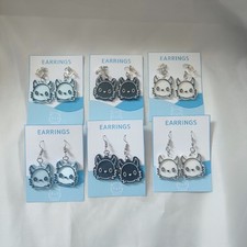 3D Printed D3vilery Logo Earrings PLA Filament Handmade