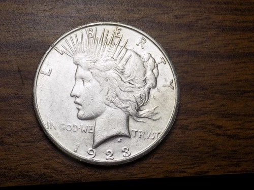 PEACE SILVER DOLLAR 1923 S NICE FROSTY UNC 90% SILVER DOLLAR BETTER DATE