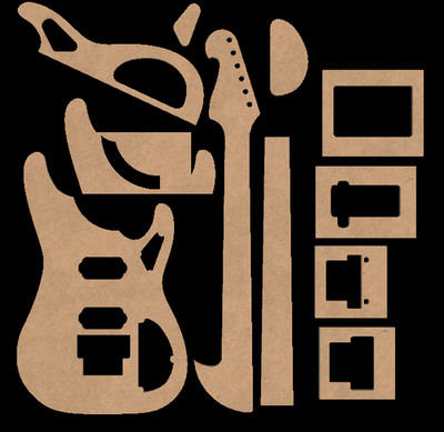 Wburn N4 Full Template Set 0.50'' MDF