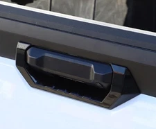 Glossy Black ABS Tailgate Handle Cover Exterior For Toyota  Tundra 2022-2023