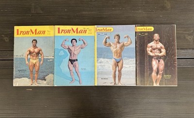 Vintage IronMan Bodybuilding Magazine Lot 4 70s & 80s Golden Era by Peary Rader