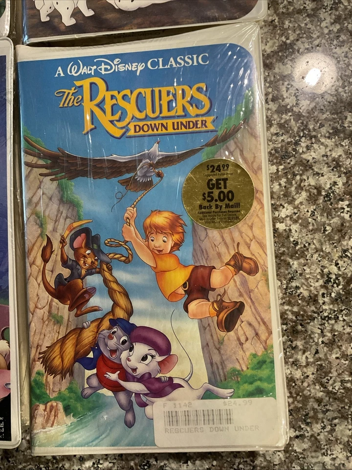 Walt Disney Classic/ Black Diamond/ Lot Of 4 VHS,New And Sealed, Jungle, Rescuer - Image 4 of 4