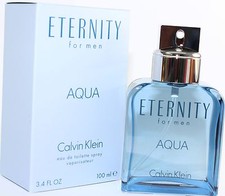 ETERNITY AQUA by Calvin Klein for Men Cologne 3.4/3.3 oz edt New in Box