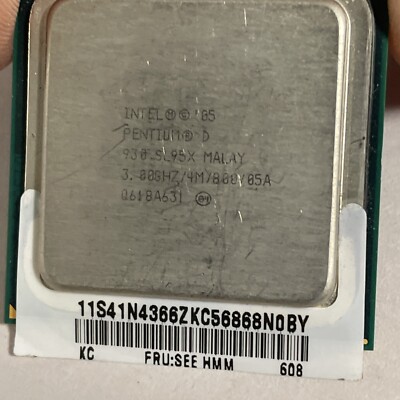 Intel Pentium D 930 SL95X 3.00GHz CPU Processor @CPU90