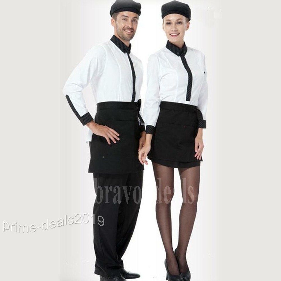 Kioiner 2 Stück Schürze Schwarz - Wasserdichte Halbschürze Mit 2 Taschen Für Küche & Service