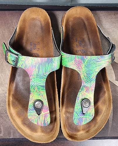 Soft Footbed Womens 10 41 Reg Papillio Birkenstock Gizeh Tropical Sandals Thongs - Picture 5 of 14