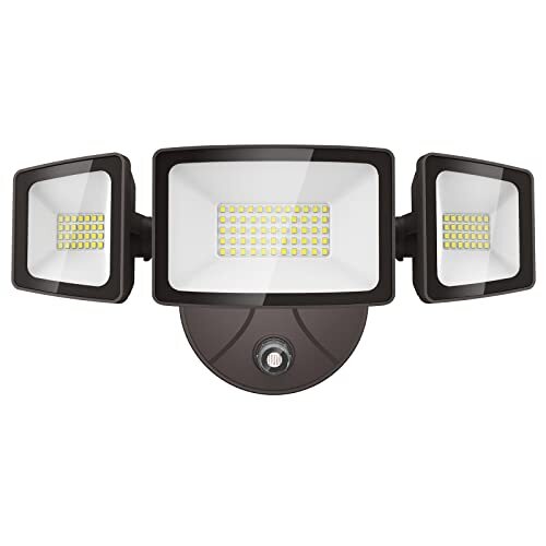 55w Led Dusk To Dawn Security Light 5500lm Exterior Flood Light Ip65 Waterproof - Picture 1 of 8