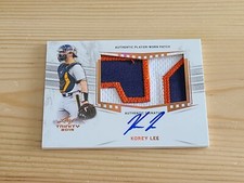 2019 Leaf Trinity KOREY LEE 3 Color Patch On Card Auto Autograph RC Astros