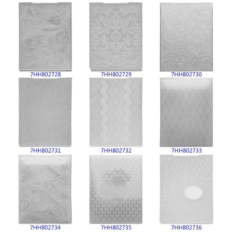 Exquisite Embossing Folder Handmade Supplies Greeting Card Template Foto 3 de 4