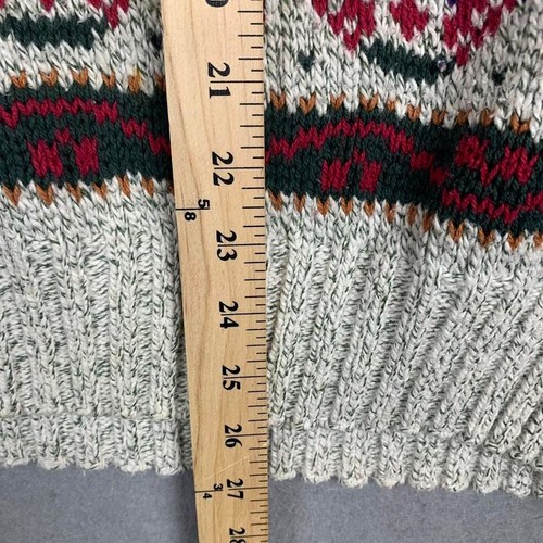 Vintage Lake Harmony Ruderpullover bunt geometrisch Cosby Herren M Made in USA - Bild 4 von 8