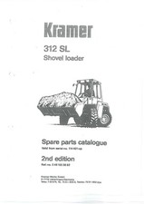 KRAMER ALLRAD WHEEL SHOVEL LOADER 312SL, 312 SL PARTS MANUAL - 2nd Edition