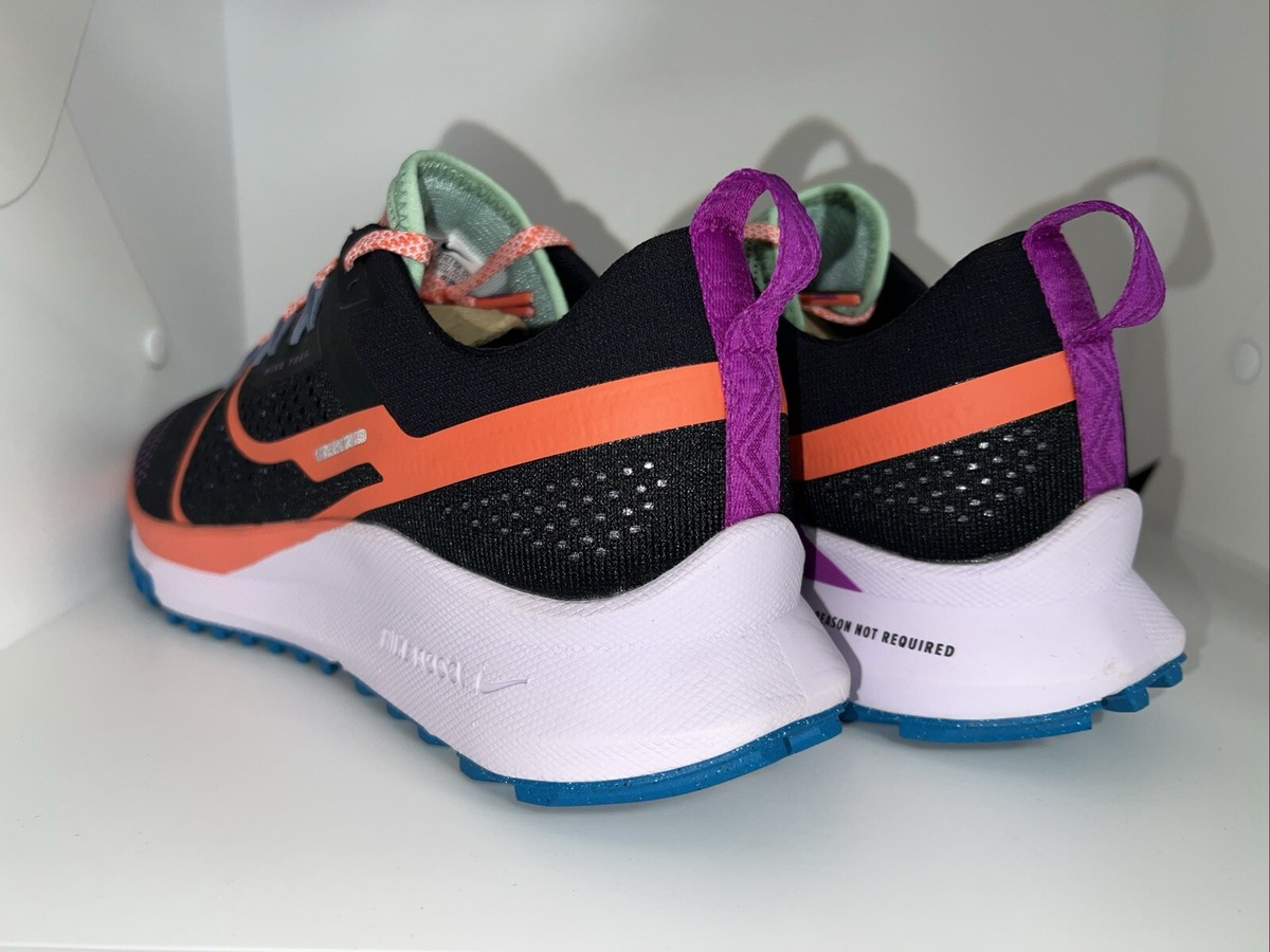 Size 10M Nike React Pegasus Trail 4 Black Magic Ember Vivid Purple DJ6158-003 Nike React Pegasus Trail 4 Magic Ember Vivid Purple - DJ6158-003 main image 3