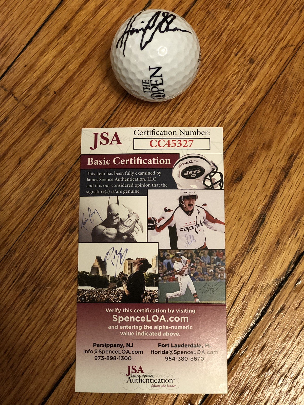 Henrik Stenson Autographed Signed BRITISH OPEN CHAMPIONSHIP GOLF BALL RARE JSA 2 