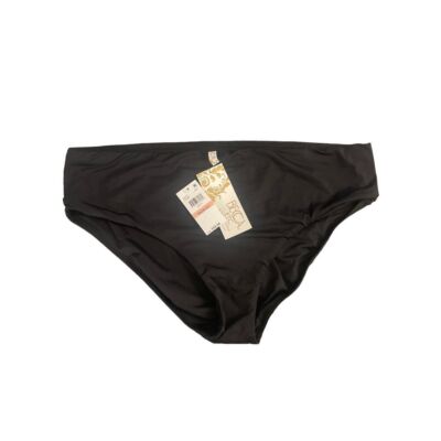 Becca ETC Black Solid Hipster Bikini Bottoms Size 2X