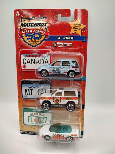 Matchbox Across America 3 Pack: Canada Montana Florida *Toys R Us Exclusive 50th