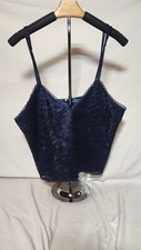 Vintage Gold Label Victoria's Secret Navy Camisole, Large
