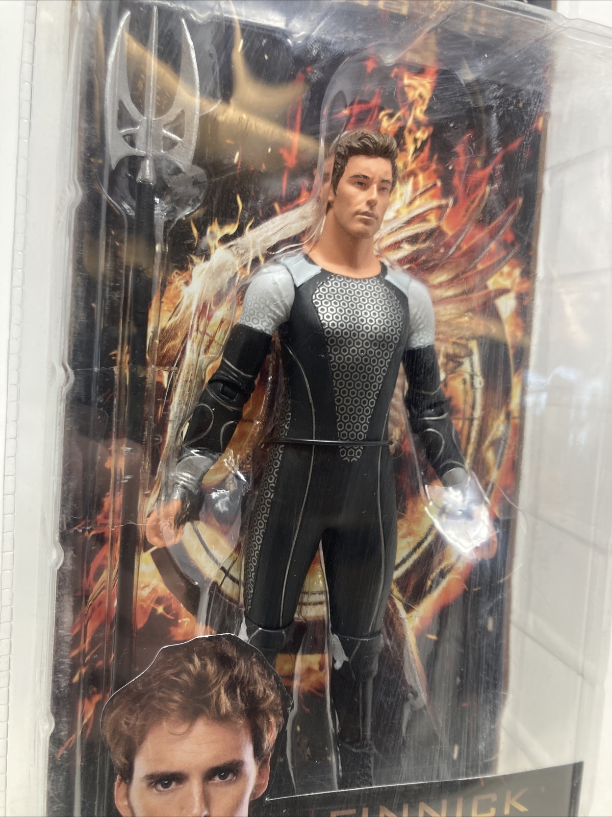 NECA Hunger Games Catching Fire Finnick Odair action figure sealed nib trident