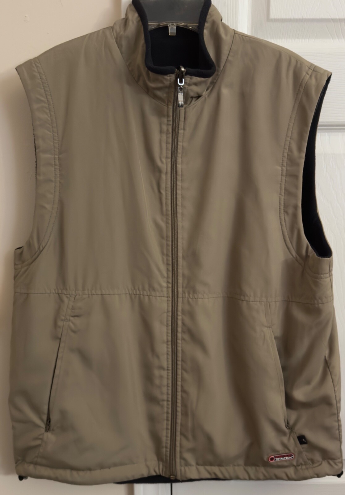 Chaleco GrandSlam TotalTech Hombre Beige 100% Poliéster Cremallera Talla Mediana