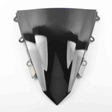 Black Douible Bubble Windshield for Honda CBR500R 2016 2017 2018 16 Windscreen