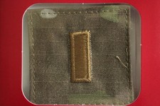 US ARMY GI MULTICAM OCP O-1 2LT HOOK BACK CAMOUFLAGE CAMO UNIFORM RANK PATCH