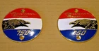AMERICAN EAGLE 750 Tank Badge set x2 for Laverda L&R New Metal Emblem Pair LT06