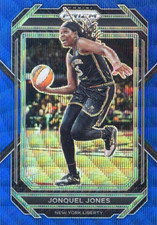 2023 Panini Prizm WNBA Blue Wave NO. 53 Jonquel Jones - New York Liberty
