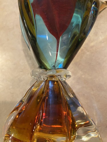 Beautiful Art Glass Dog JICO Murano Style Statue 10.5 Inch Tall - Picture 10 of 13