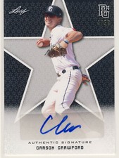 CARSON CRAWFORD 2020 Leaf Perfect Game PG Black AUTO /50 CAL BEARS