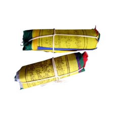 Small Traditional Tibetan Windhorse Block Printed Prayer Flag - 1 set