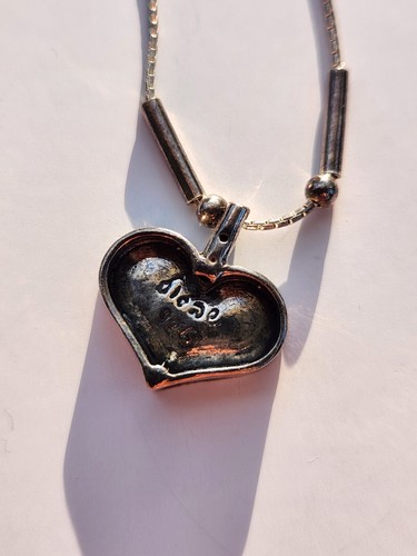 Silpada Sterling Silver Hammered Heart Pendant Necklace N0514 Original Box - Picture 9 of 12