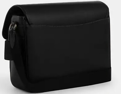 コーチ　レーサー メッセンジャー NWT Coach Unisex Racer Messenger In Navy Signature Jaquard Smooth