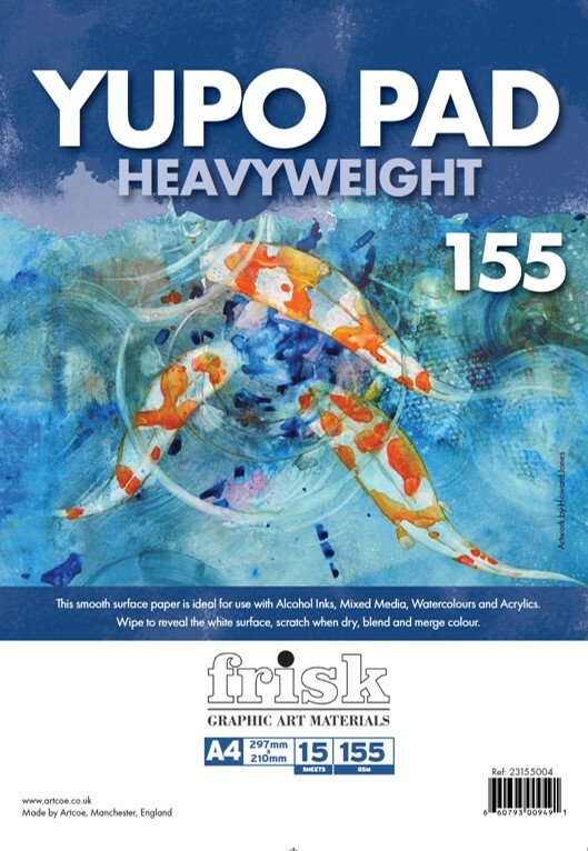 Frisk YUPO HEAVYWEIGHT Artist Painting Paper PAD 15 Sheets 155gsm
