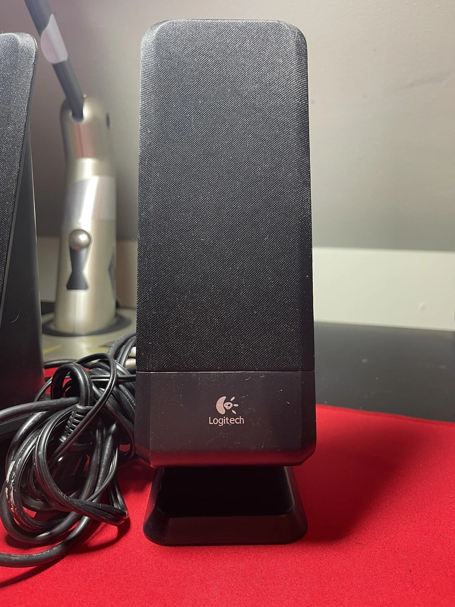 Logitech R-10 Black Model S-0152A1 Double 10&#034; Computer Speakers eBay