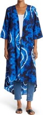 New Forgotten Grace Women's Tie Dye  Lace Duster Kimono Cardigan Boho Hippie S