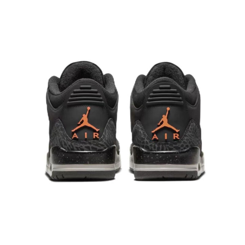 Nike Air Jordan 3 Retro Fear Pack Grey Orange Men's Shoes CT8532