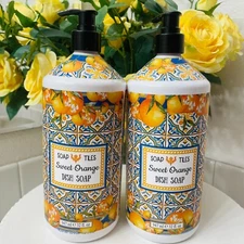 Home & Body Co Tiles Sweet Orange Dish Soap Gel Wash Large Size 947ml /32 fl. oz