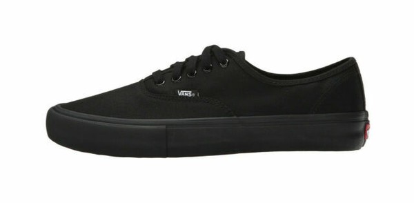 black vans authentic pro