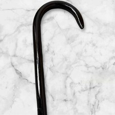 Black Walking Cane Stick Teardrop Self Protection Hickory Masters LuxCane USA C9
