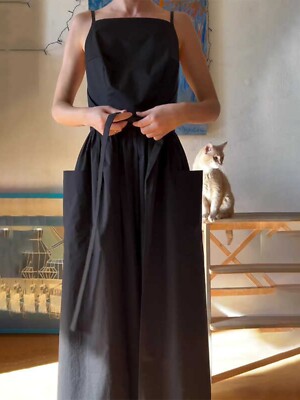 Summer Suspender Skirt, Square Collar Temperament Waist One-piece Strap Dress | eBay Summer Suspender Skirt, Square Collar Temperament Waist One-piece Strap Dress | eBay