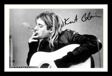 Kurt Cobain - Nirvana Autographed Signed Framed Photo