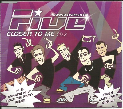 5ive FIVE Closer to me / Rock the Party MIXES & VIDEO CD single SEALED USA seler