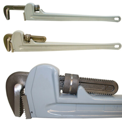 Heavy Duty 36'' Aluminum Pipe Wrench 4-1/4'' Jaw Straight Pipe Wrench Plumbing
