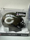 Mike Brown Signed Chicago Bears / Salute Service Alternate Speed Mini Helmet PSA