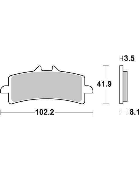 4 Paia (8 Pastiglie) Pastiglie Freno A Disco Sinterizzate Per TRP, Modelli Spyre Spyke, F1 DiscoBrakes